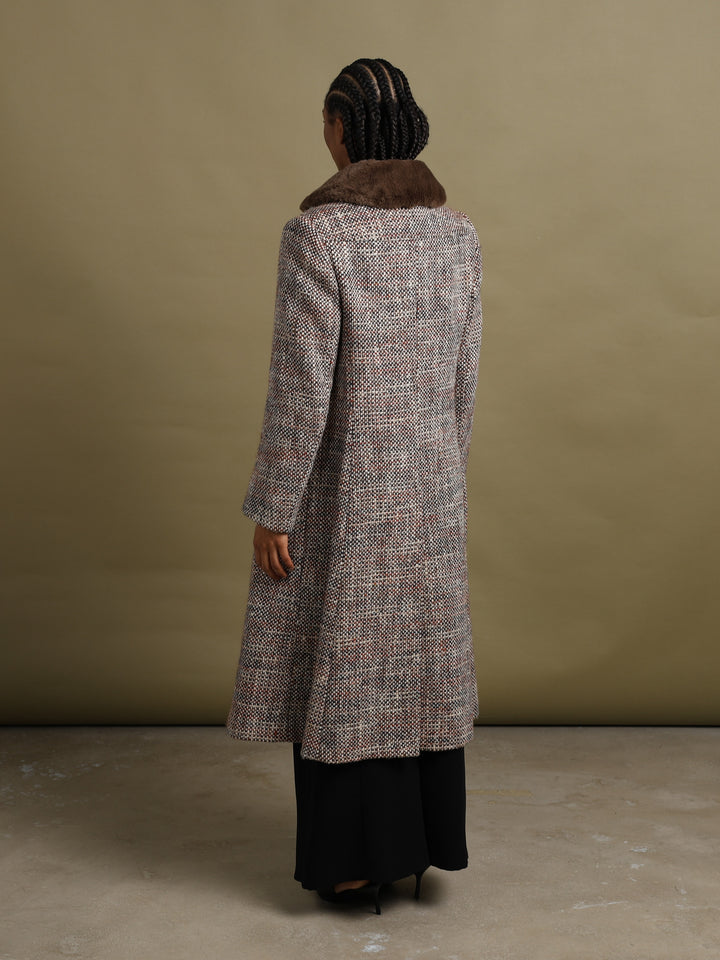 Aquascutum Overcoat Cream Women's XL - detail 2