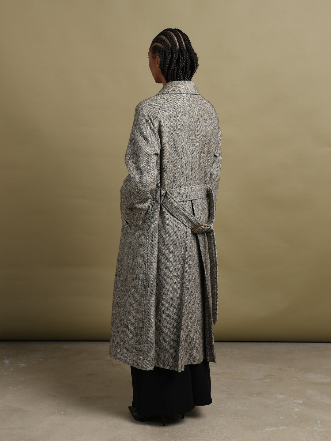 Burberrys Overcoat Grey Women's L - detail 3