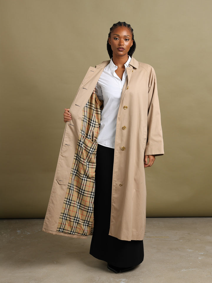Burberrys Trench Coat Beige Women's XL - back