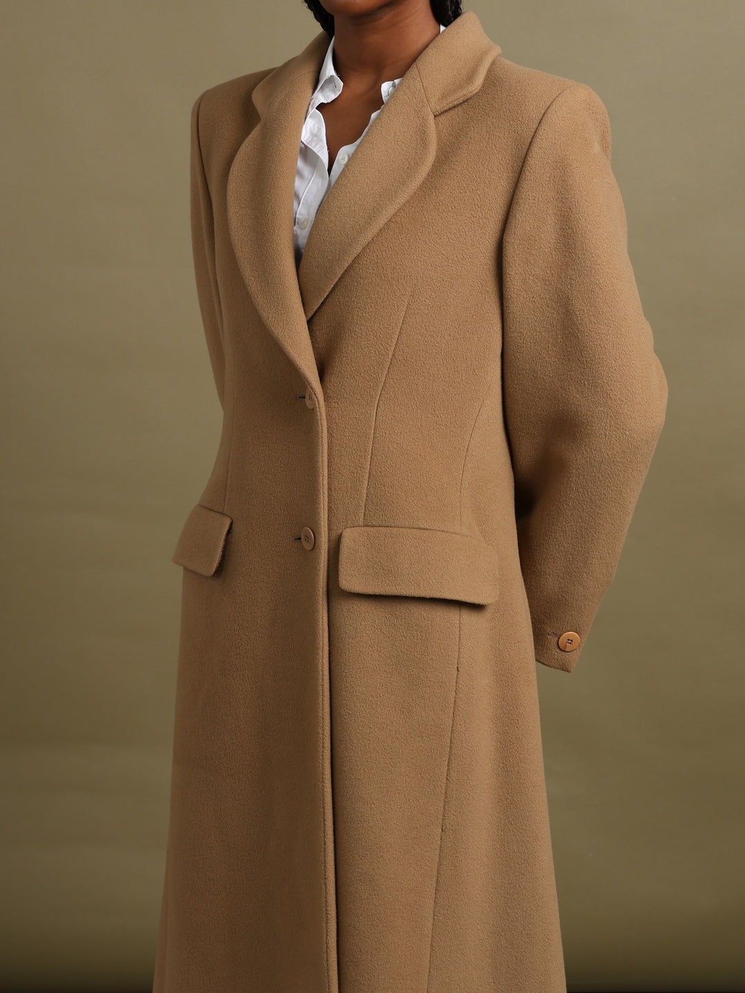 Giorgio Armani Overcoat Camel Women's M - detail 1