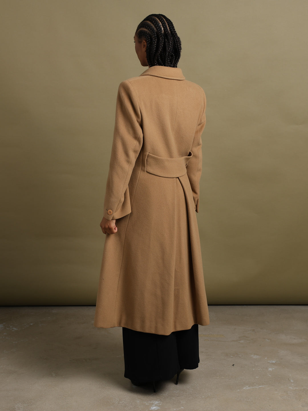 Giorgio Armani Overcoat Camel Women's M - detail 2