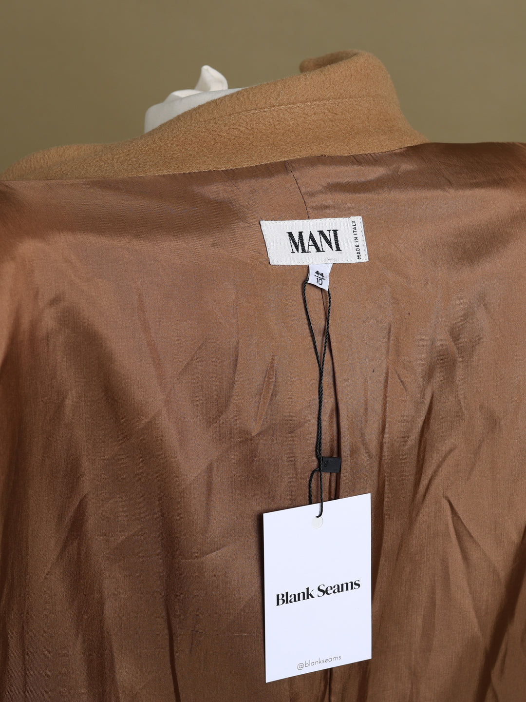 Giorgio Armani Overcoat Camel Women's M - detail 4
