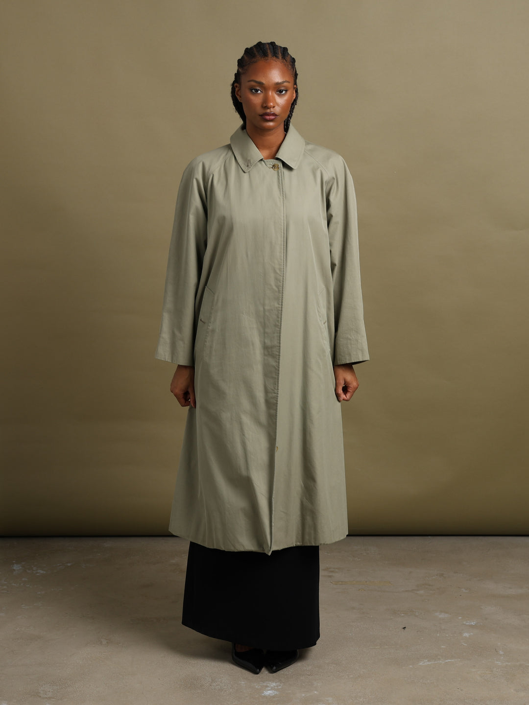 Burberrys Trench Coat Green Women's L - detail 1