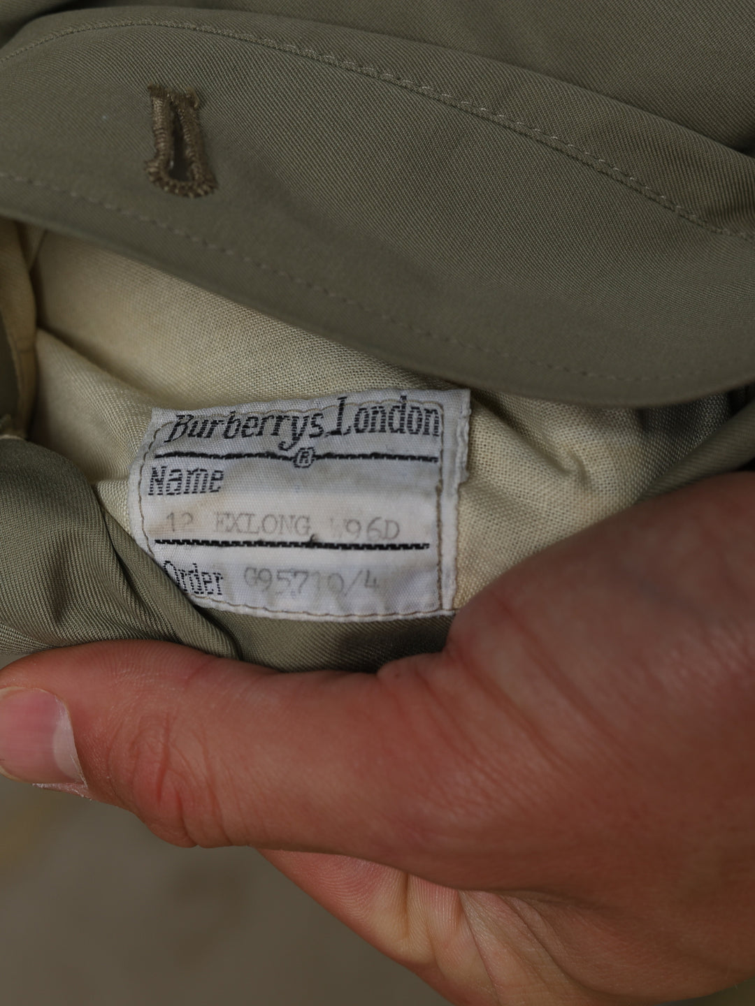Burberrys Trench Coat Green Women's L - detail 6