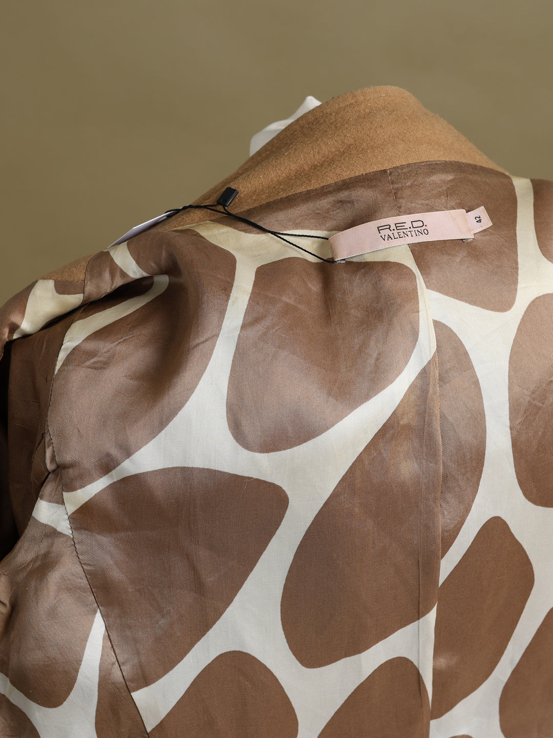 Red Valentino Fitted Stand-Collar Jacket Camel Women's M - detail 3