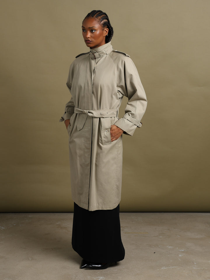 Burberrys Trench Coat Beige Women's S - front