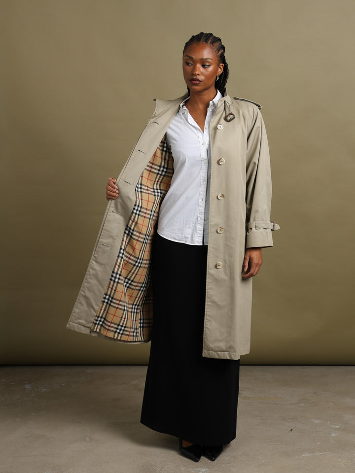 Burberrys Trench Coat Beige Women's S - styled