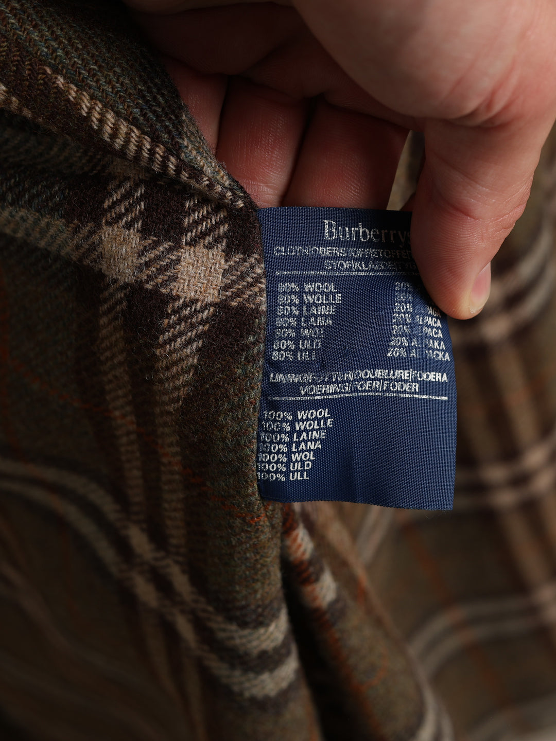 Burberrys Overcoat Olive Women's L - detail 5