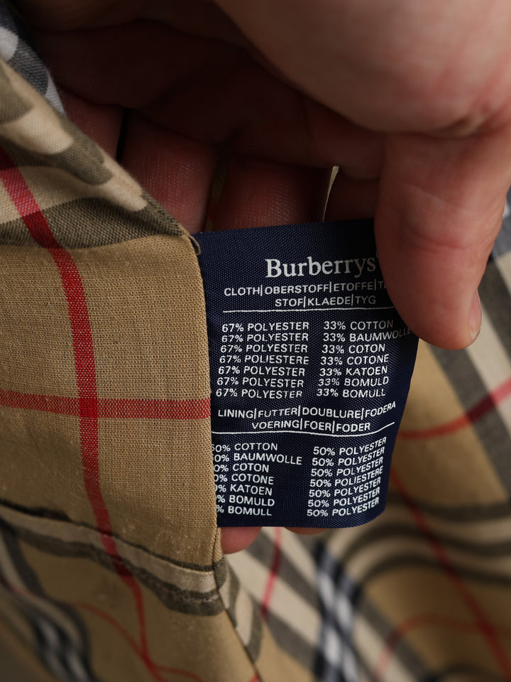 Burberrys Single Breasted Trench Coat Beige Women's M - detail 4