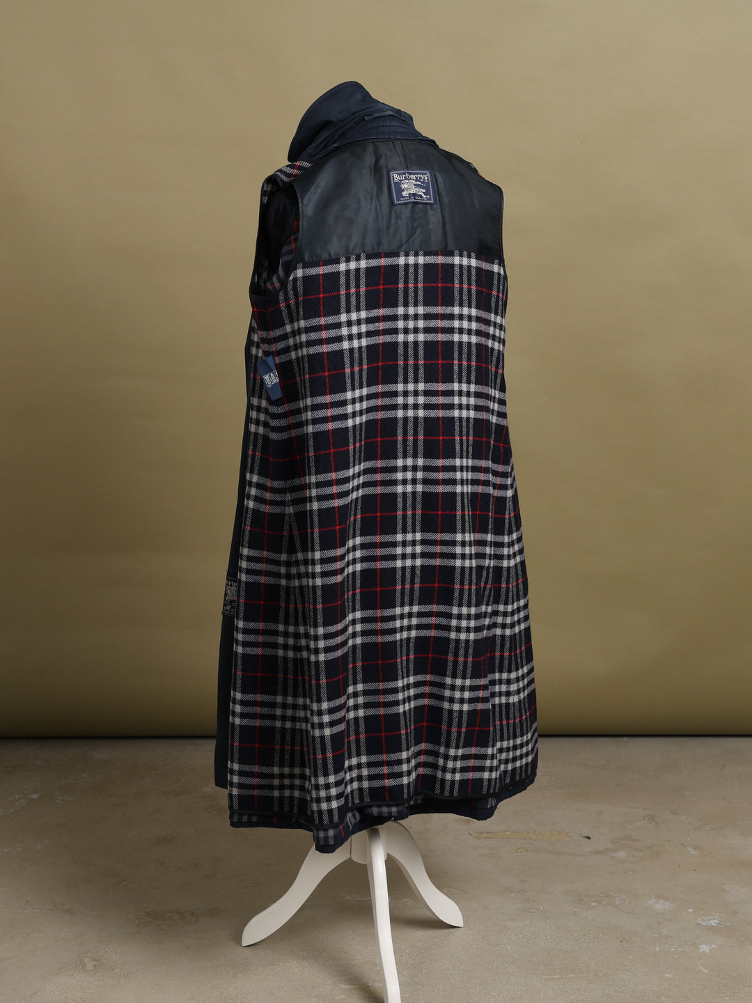 Burberrys Double Breasted Trench Coat Navy Women's L - detail 4
