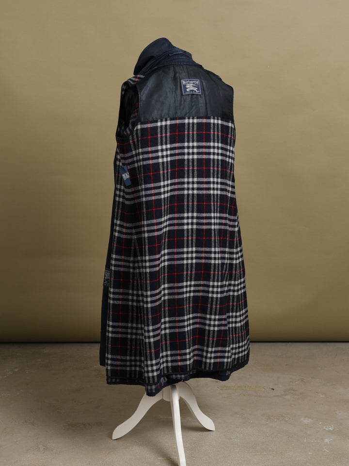 Burberrys Double Breasted Trench Coat Navy Women's L - detail 4