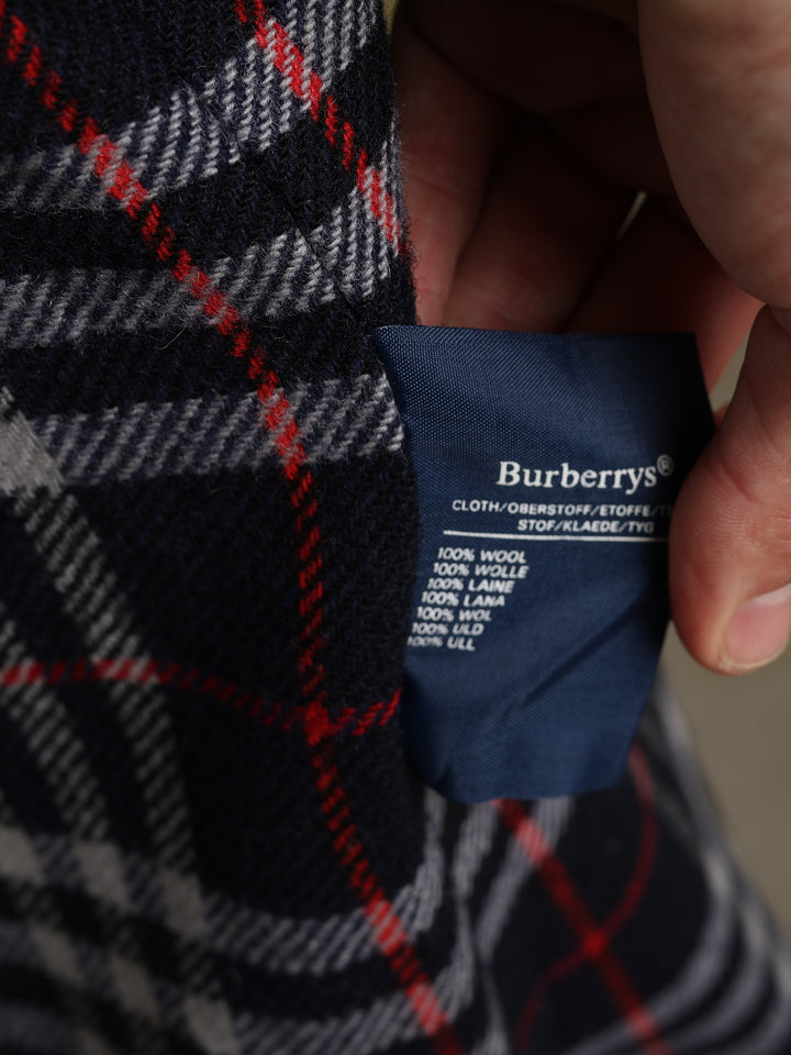 Burberrys Double Breasted Trench Coat Navy Women's L - detail 6