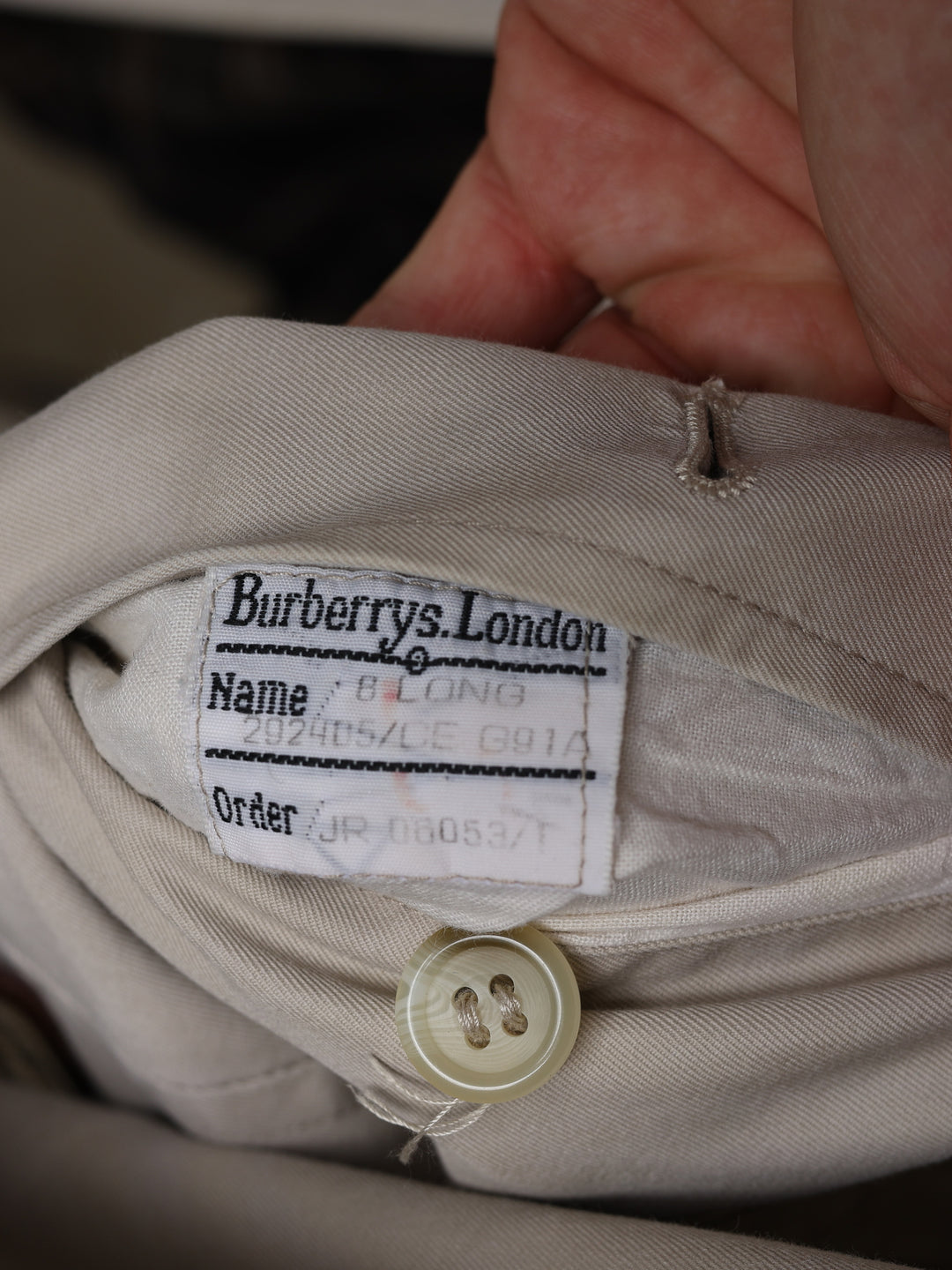 Burberrys Double Breasted Trench Coat Cream Women's S - detail 5