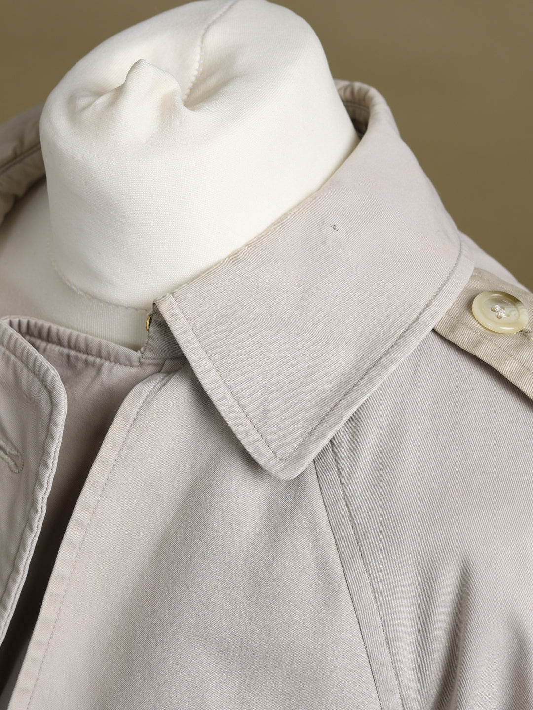 Burberrys Double Breasted Trench Coat Cream Women's S - detail 6
