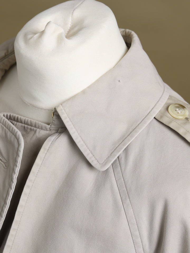 Burberrys Double Breasted Trench Coat Cream Women's S - detail 6