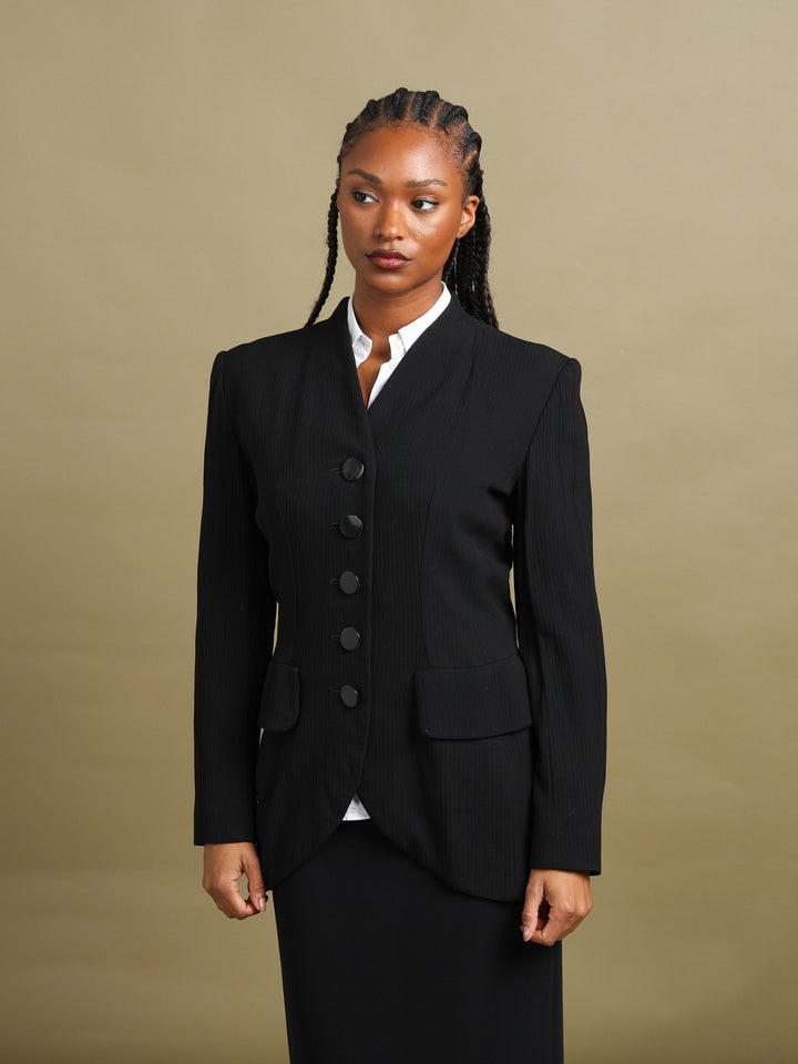 Yves Saint Laurent Blazer Black Women's M - front