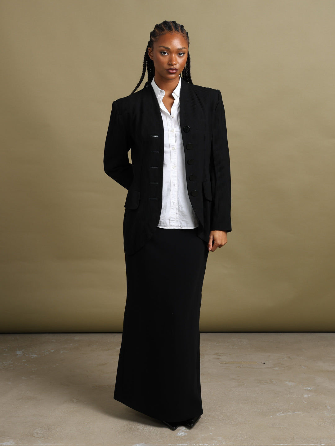 Yves Saint Laurent Blazer Black Women's M - back