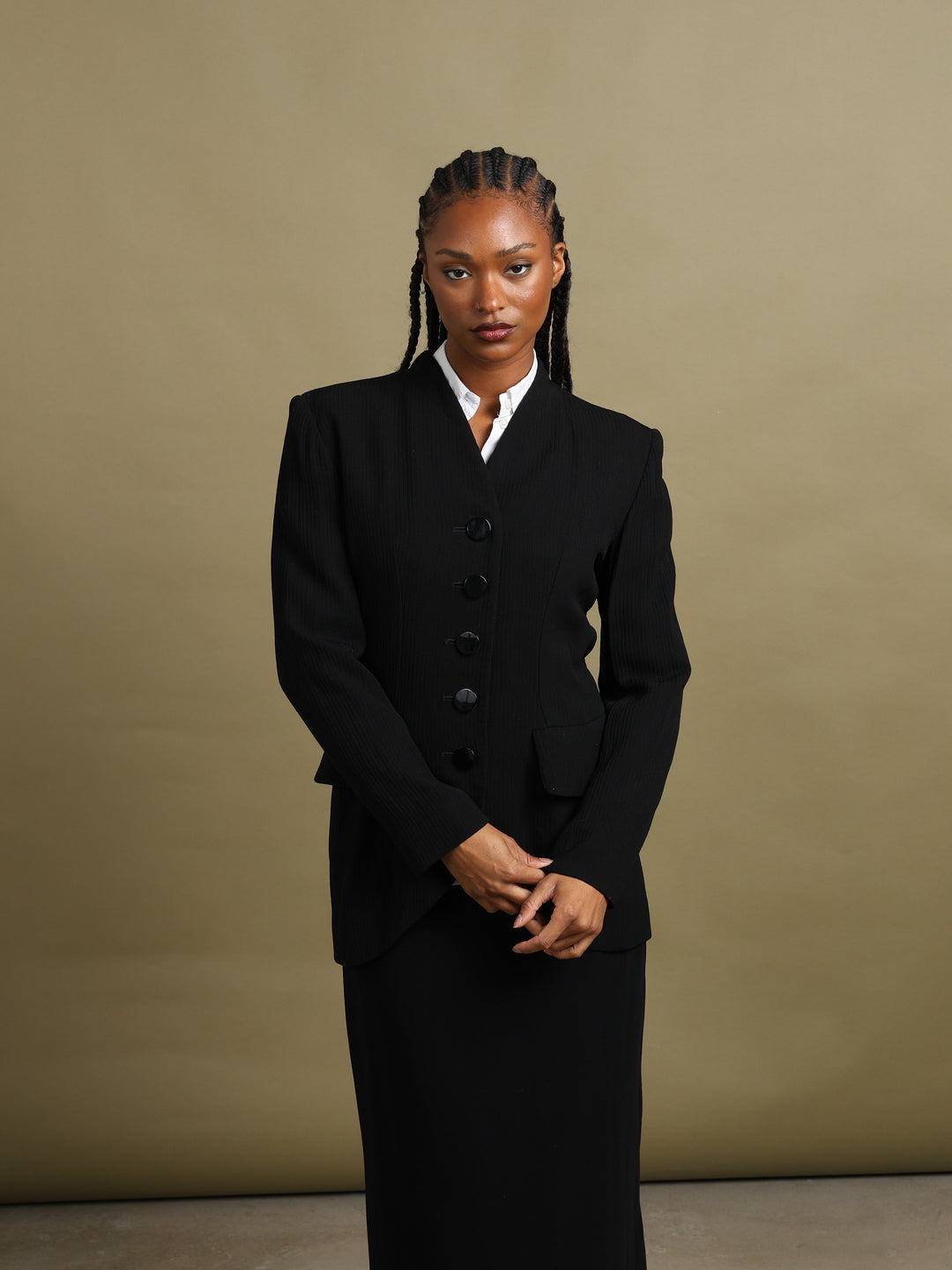 Yves Saint Laurent Blazer Black Women's M - styled