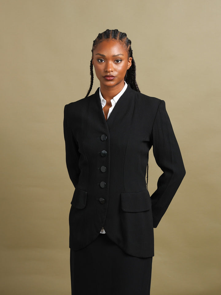 Yves Saint Laurent Blazer Black Women's M - detail 2