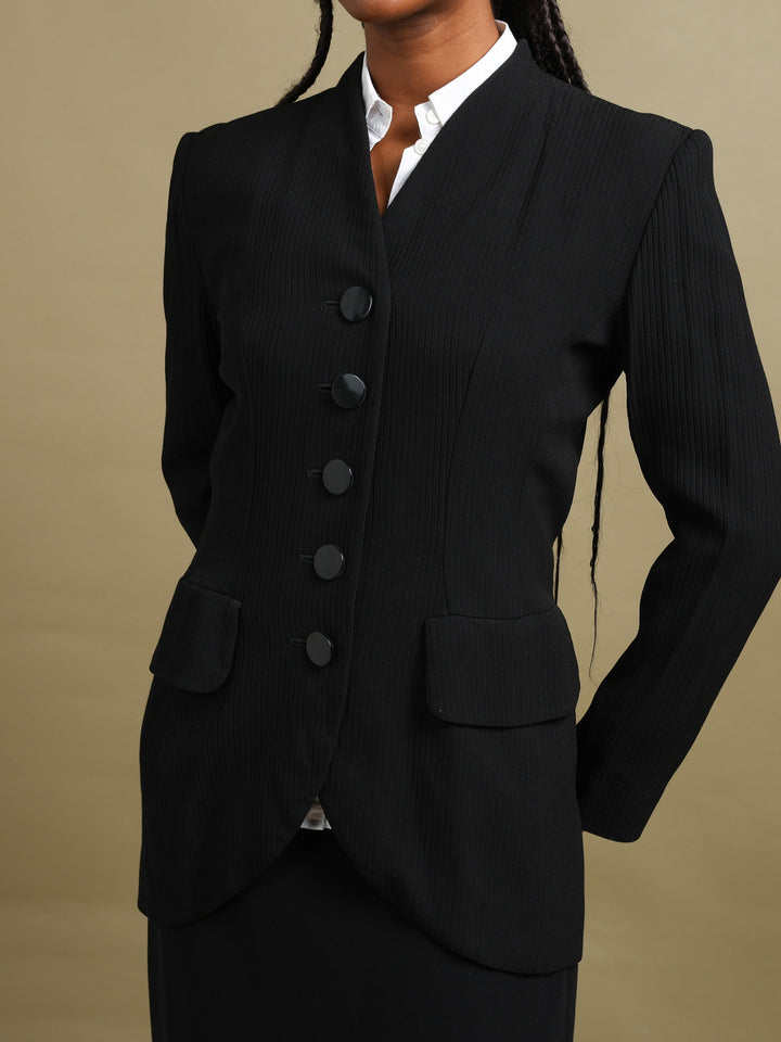 Yves Saint Laurent Blazer Black Women's M - detail 3