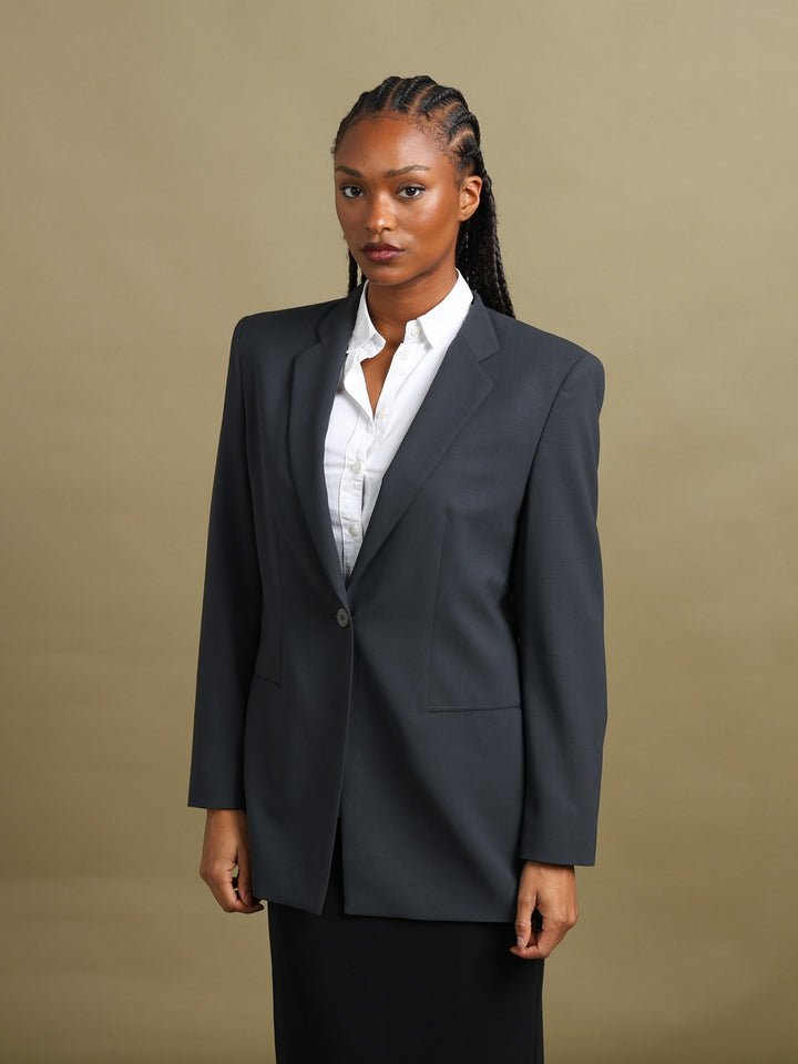 Giorgio Armani Blazer Grey Women's M - styled