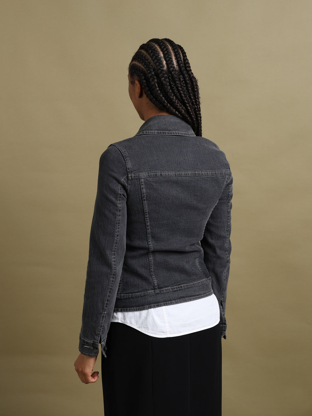 Burberry London Denim Peacoat Grey Women's XS - detail 1