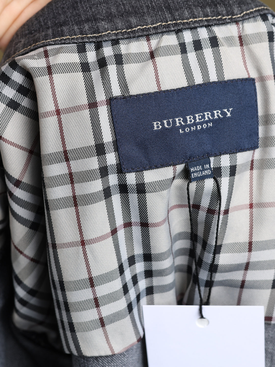 Burberry London Denim Peacoat Grey Women's XS - detail 2