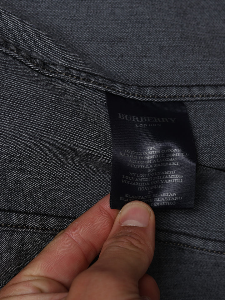 Burberry London Denim Peacoat Grey Women's XS - detail 4