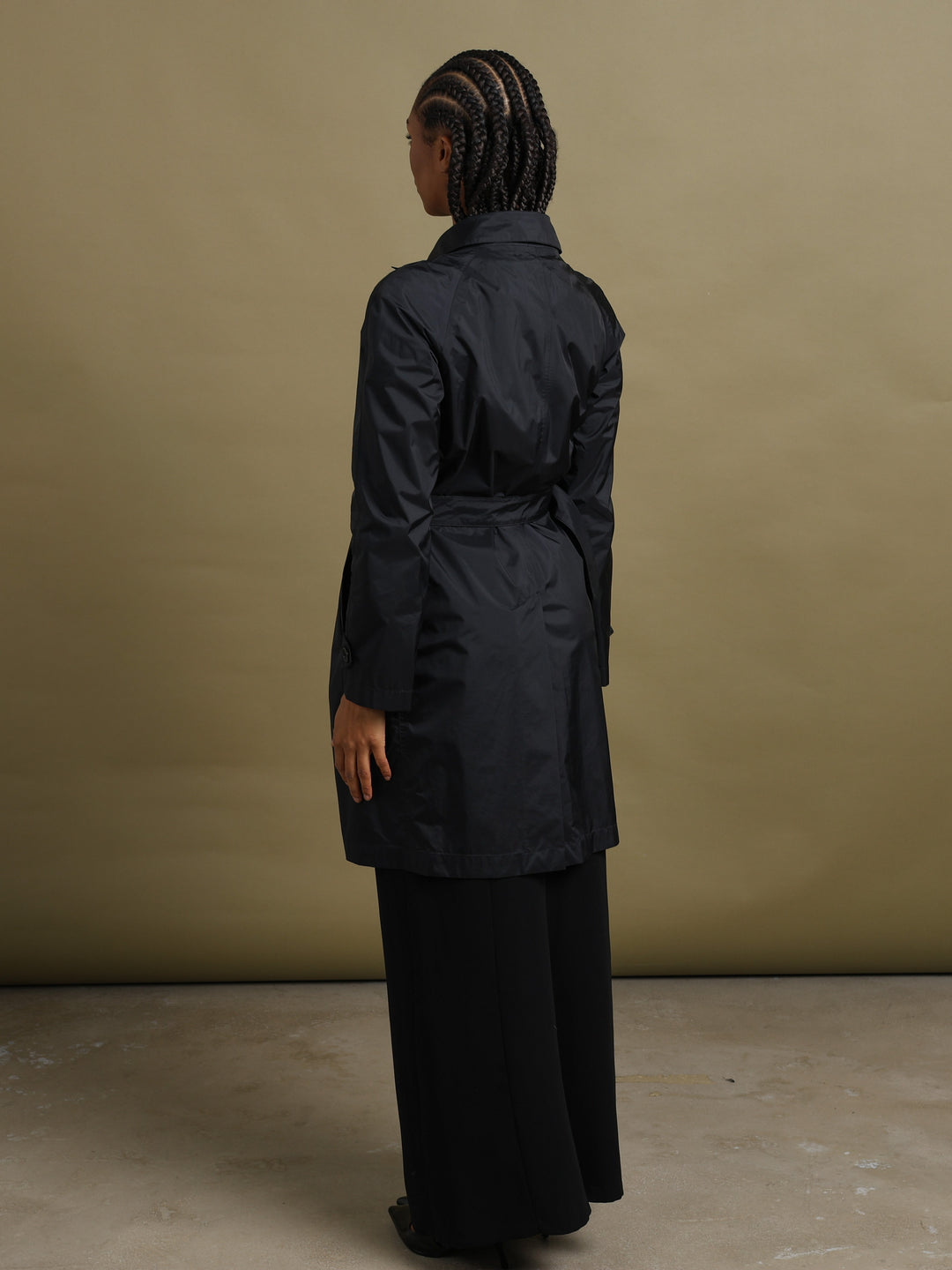 Prada Trench Coat Black Women's M - detail 1