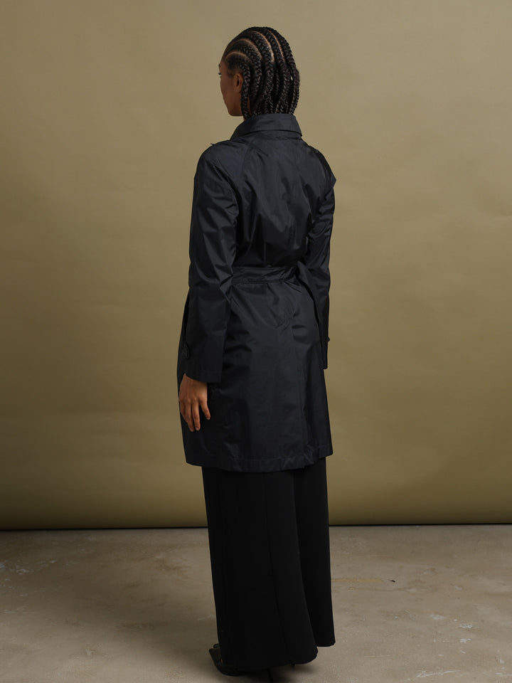 Prada Trench Coat Black Women's M - detail 1