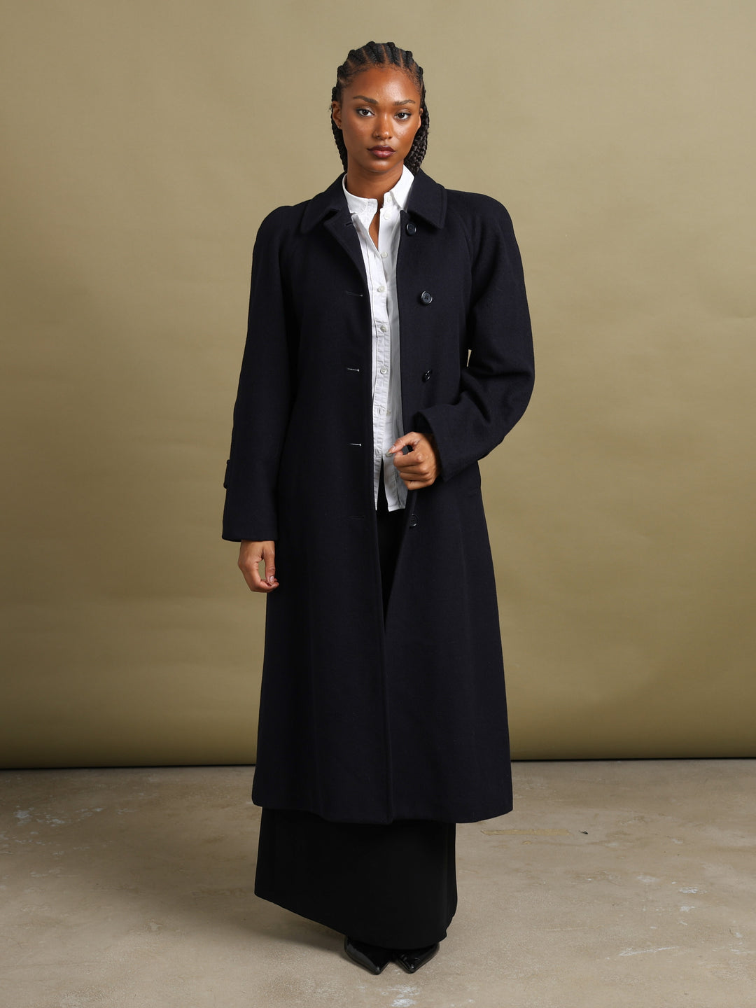 Burberrys Overcoat Navy Women's S - back
