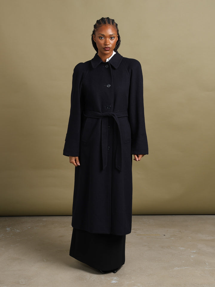 Burberrys Overcoat Navy Women's S - detail 1