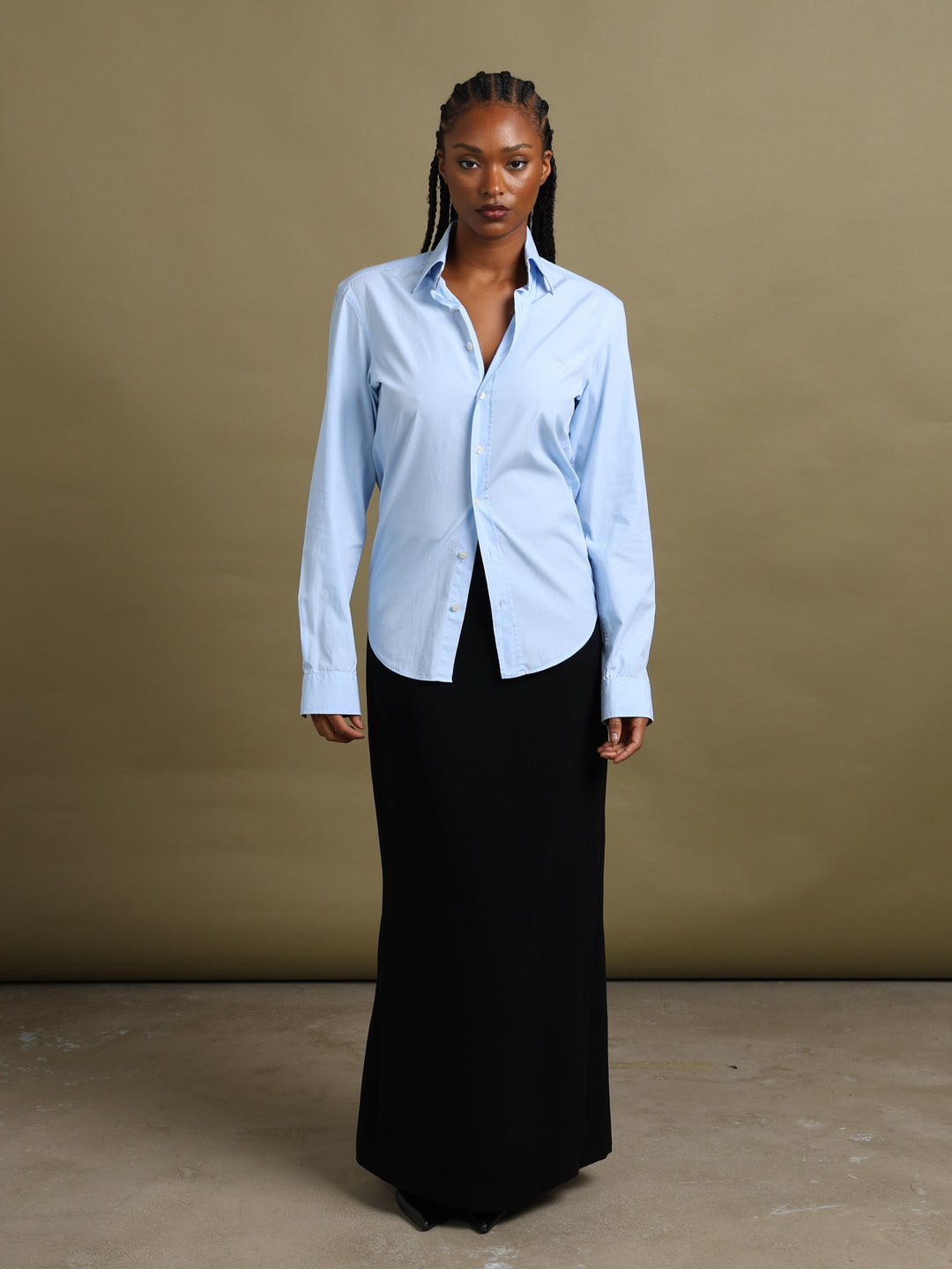 Burberry Brit Shirt Blue Women's XS - fabric detail