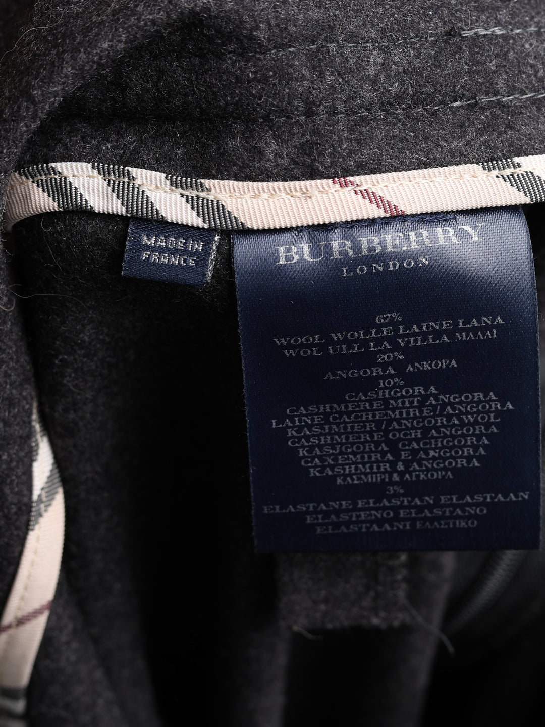 Burberry London Bootcut Trousers Grey Women's S - detail 3