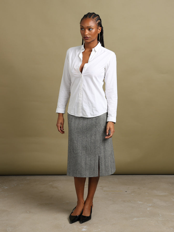 Burberry London Midi Skirt Black Women's M - detail 2