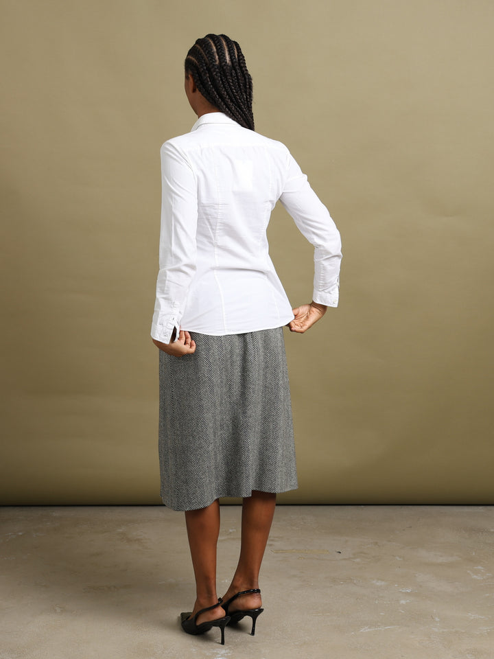 Burberry London Midi Skirt Black Women's M - detail 3