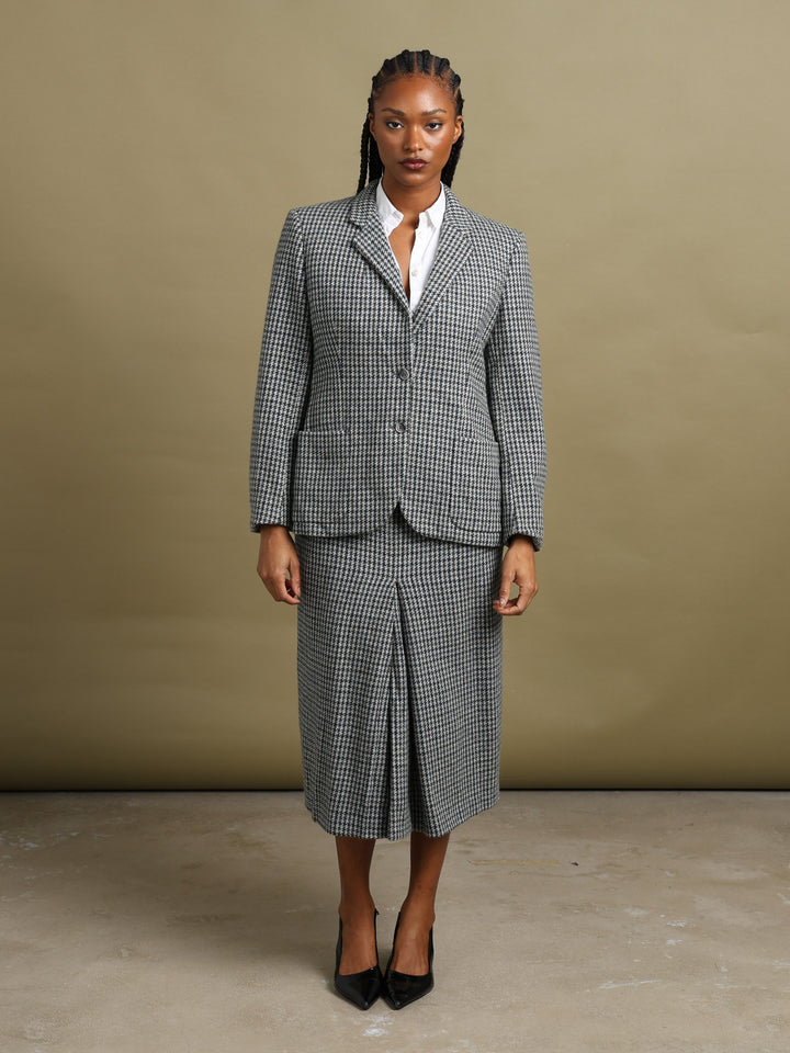 Burberrys Blazer and Skirt Set Grey Women's XL - back