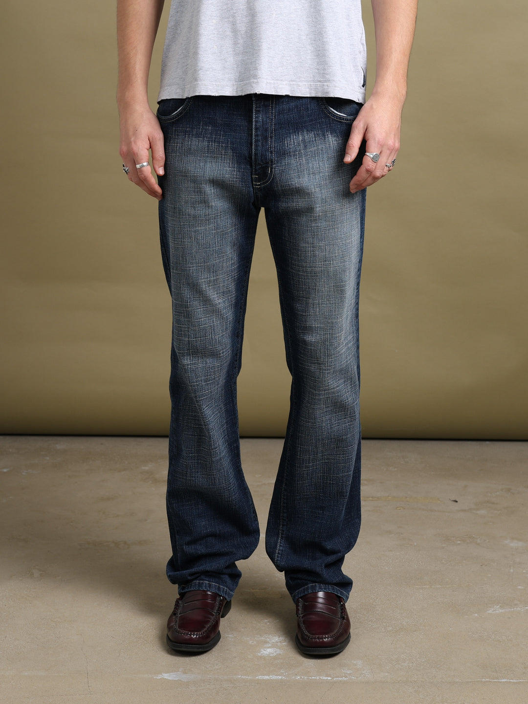 Armani Jeans Straight Leg Jeans Blue Men's W32 - front