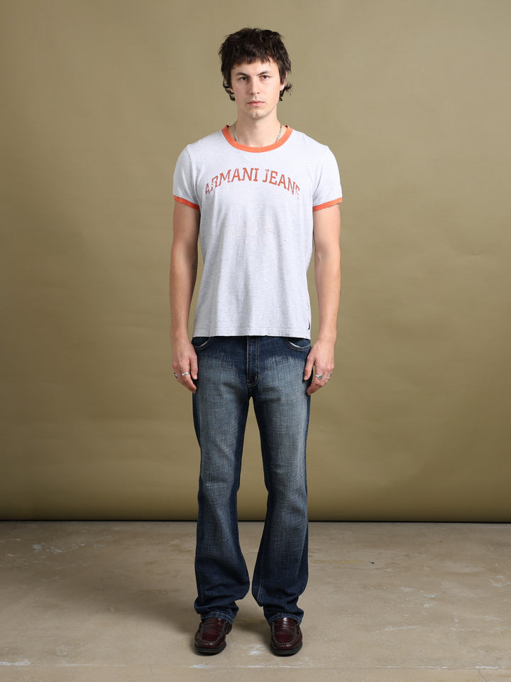 Armani Jeans Straight Leg Jeans Blue Men's W32 - back