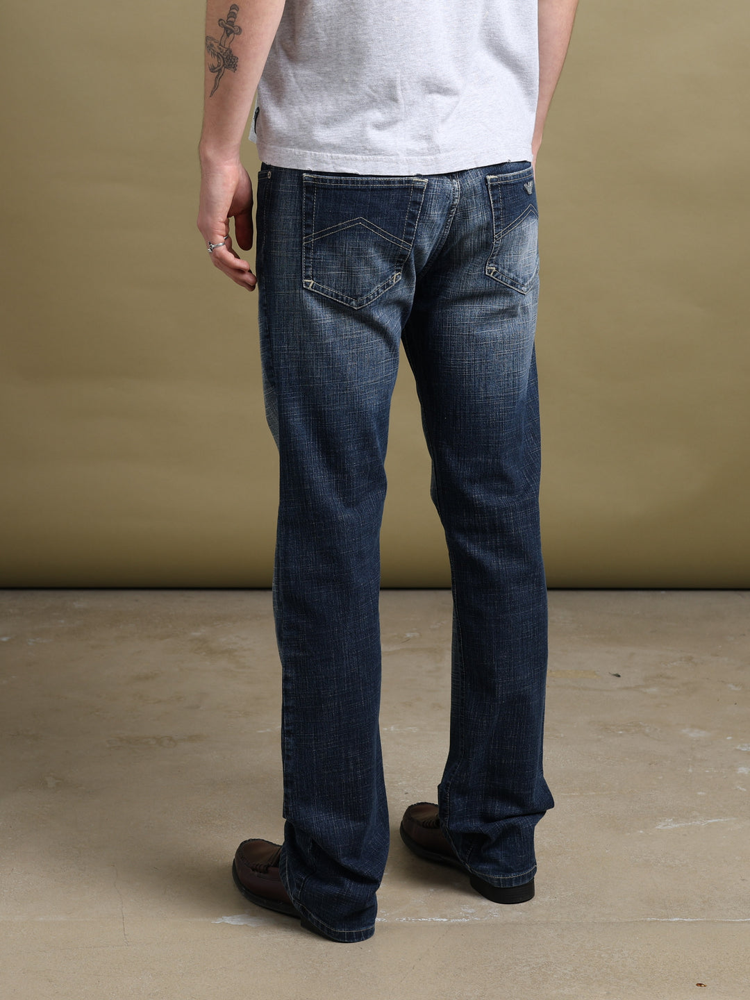 Armani Jeans Straight Leg Jeans Blue Men's W32 - detail 1