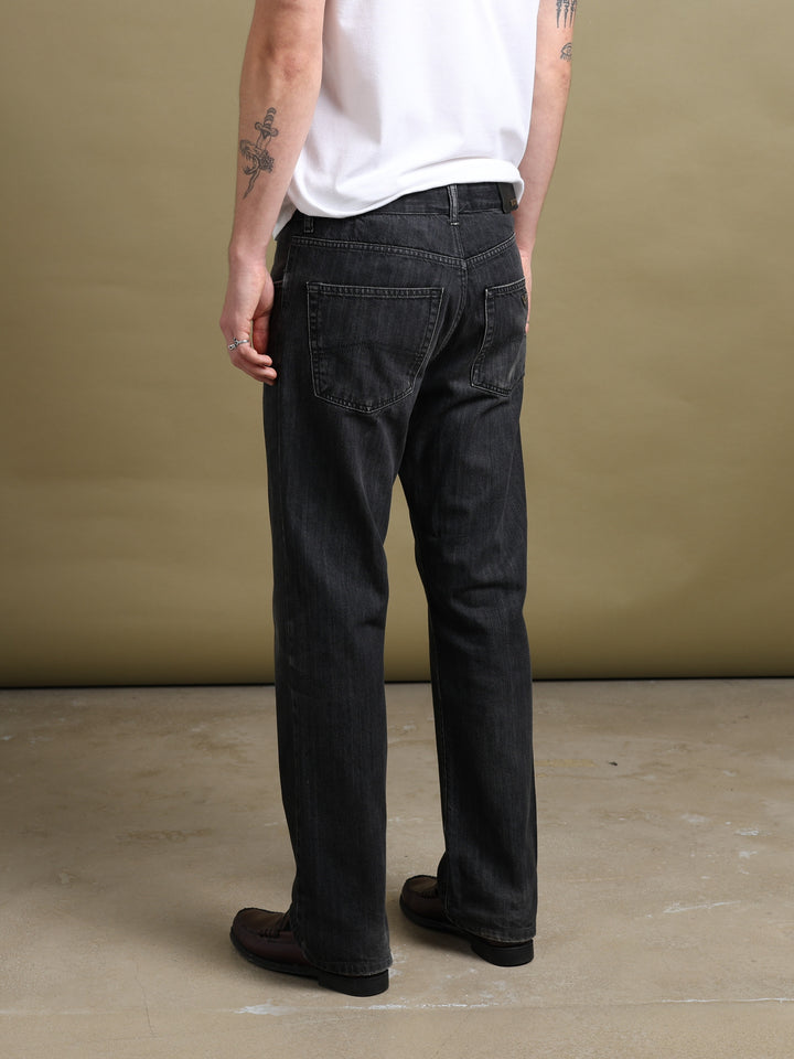 Armani Collezioni Straight Leg Jeans Black Men's W34 - detail 2