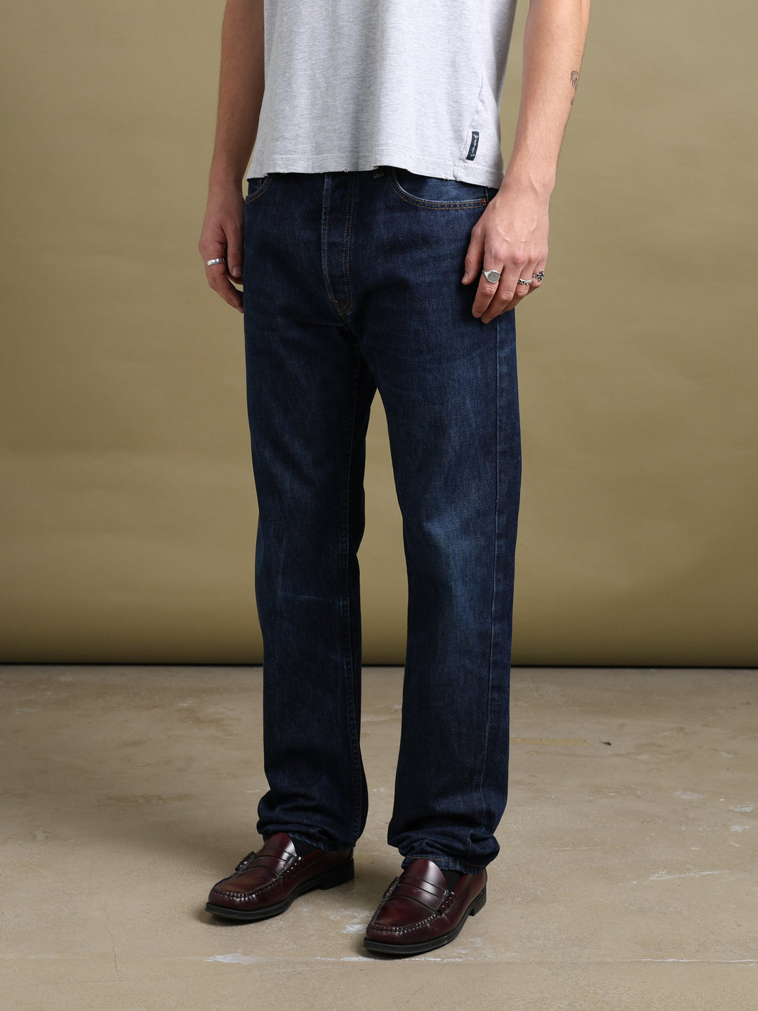 Levi's 501 Jeans Blue Men's W33 - fabric detail