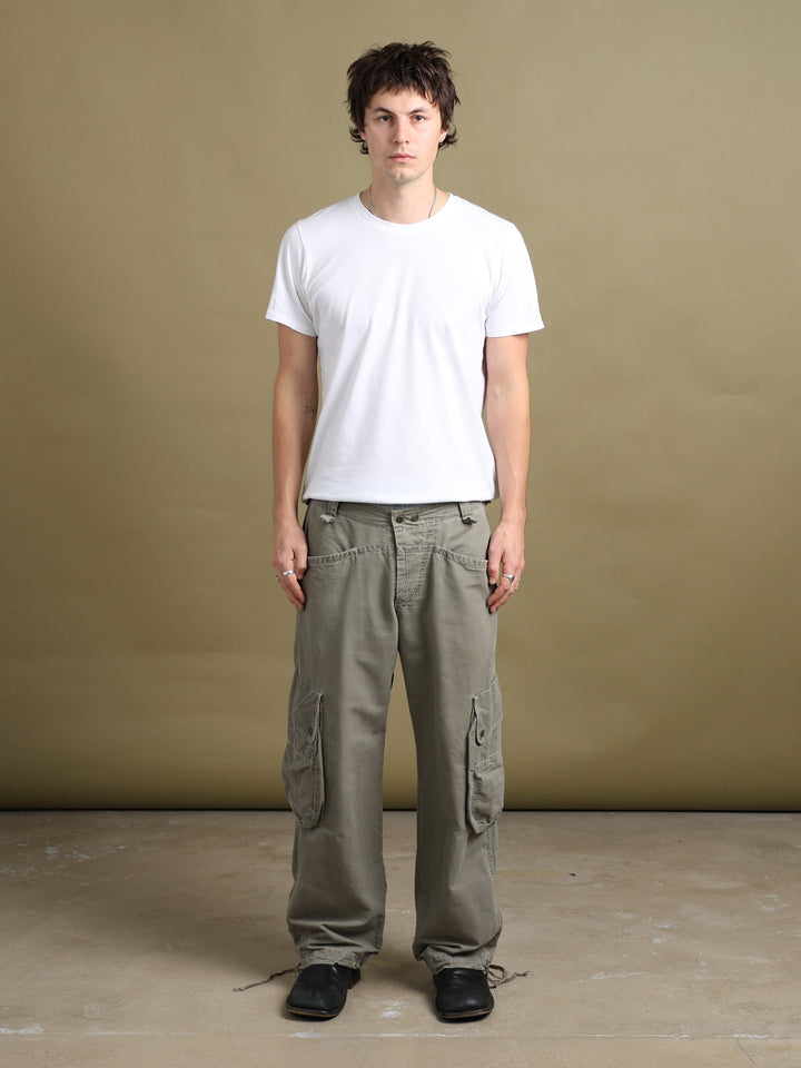 Armani Jeans Cargo Trousers Khaki Men's W34 - back