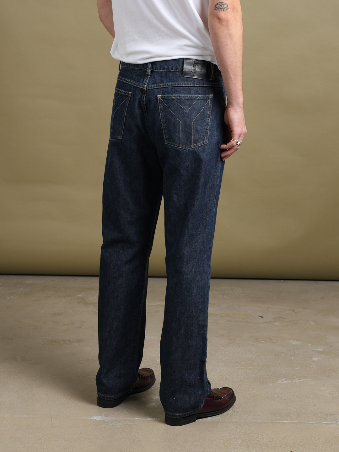 Yves Saint Laurent Straight Leg Jeans Blue Men's W36 - styled