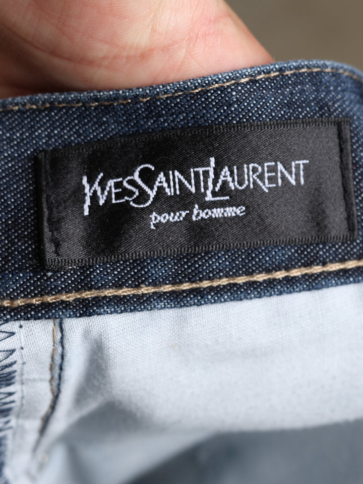 Yves Saint Laurent Straight Leg Jeans Blue Men's W36 - detail 3