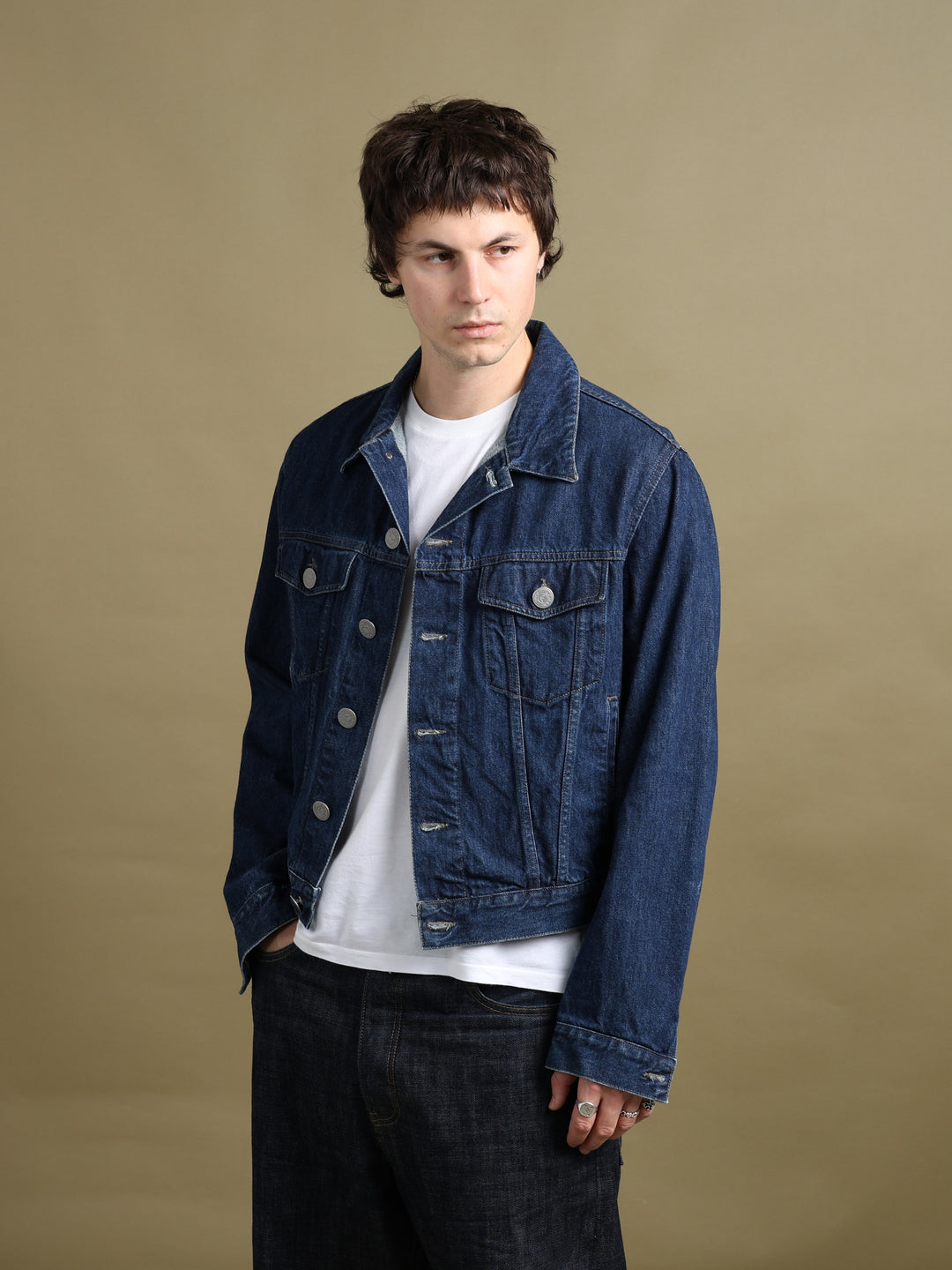 Armani Jeans Denim Jacket Blue Men's L - fabric detail