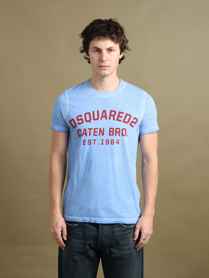 Dsquared2 T-Shirt Blue Men's L - front