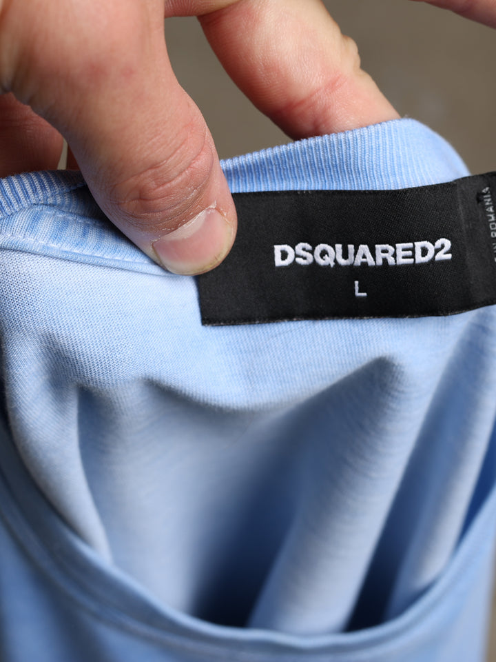 Dsquared2 T-Shirt Blue Men's L - detail 2