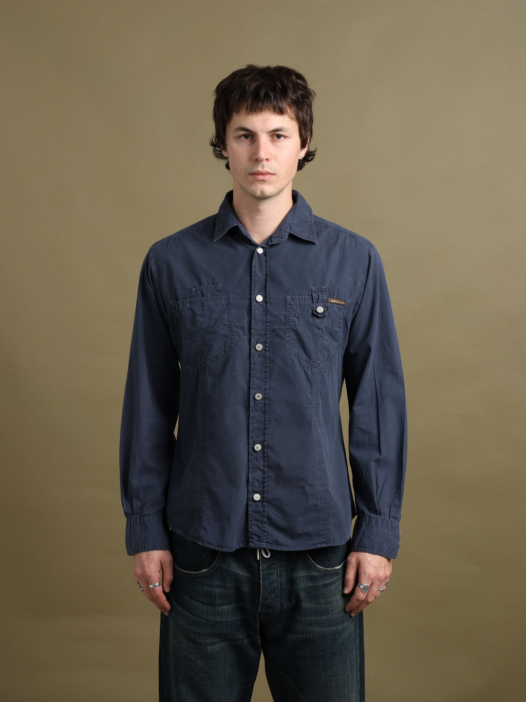 Dolce & Gabbana Shirt Navy Men's M - front