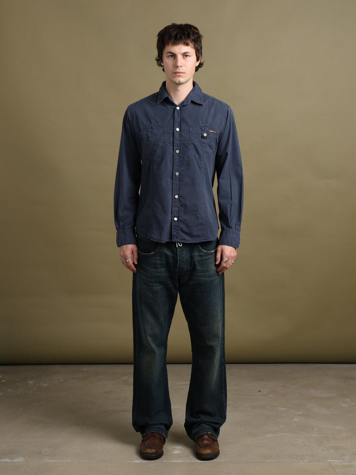 Dolce & Gabbana Shirt Navy Men's M - back
